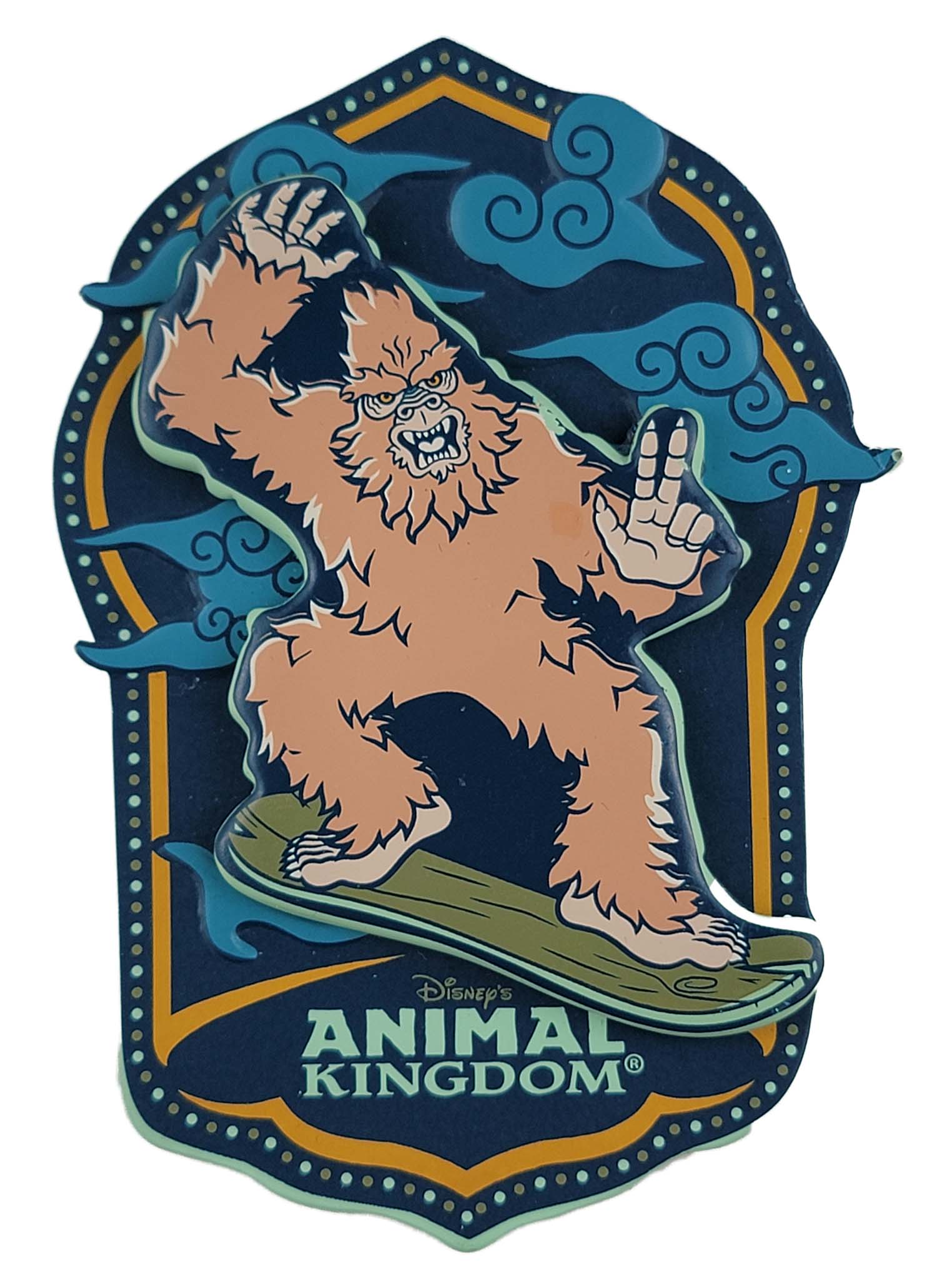 Disney Parks Magnet - Expedition Everest - Yeti Snowboarding - front view