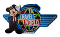 Disney Parks Magnet - Soarin - Travel the World Aviator Wings - Pilot Mickey - front view