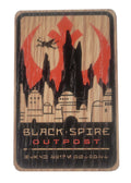Disney Parks Magnet - Star Wars - Galaxy's Edge - Black Spire Outpost - Wood Grain - front view