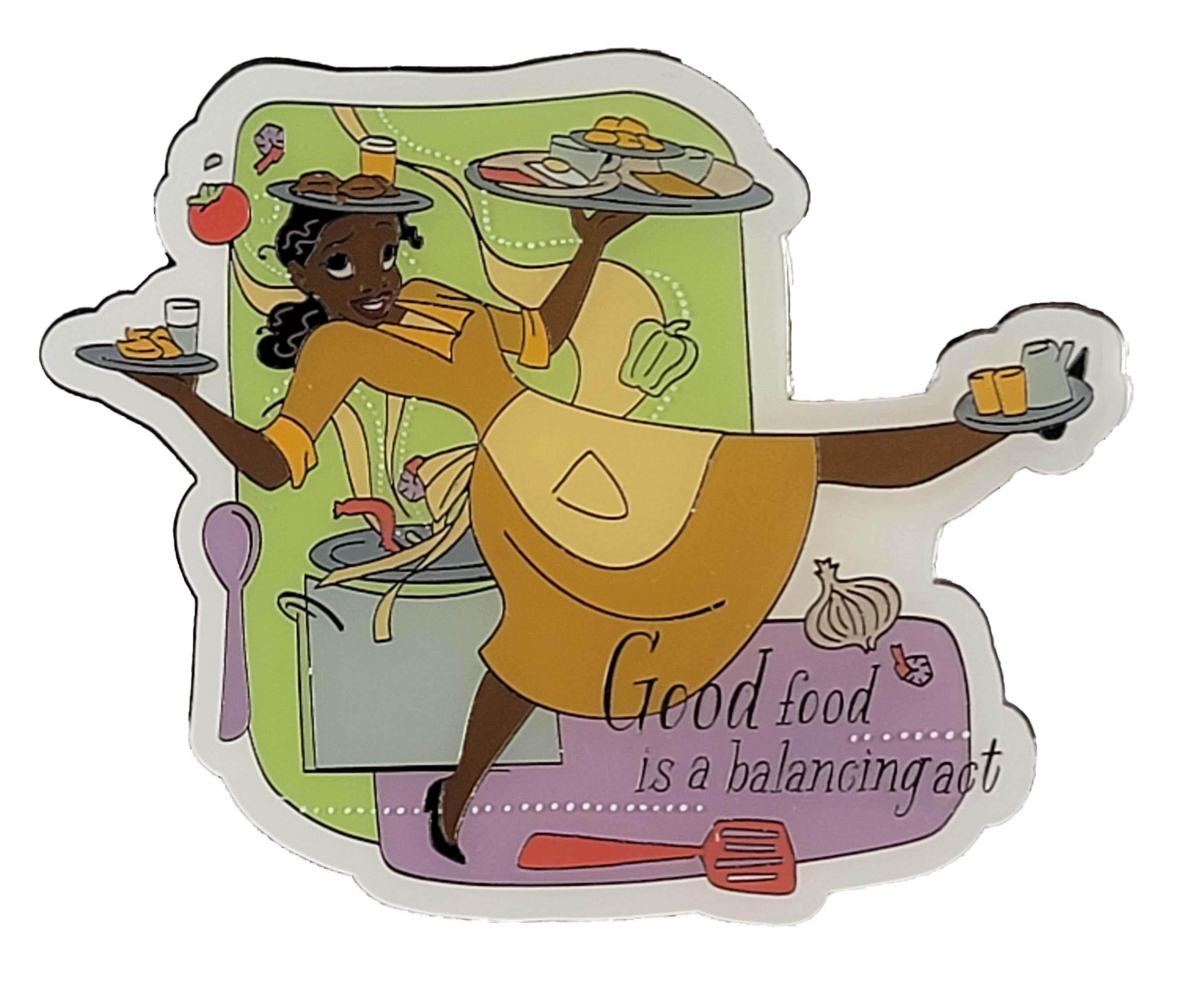 Disney Parks Magnet - Princess and the Frog - Tiana - Good Food - front view