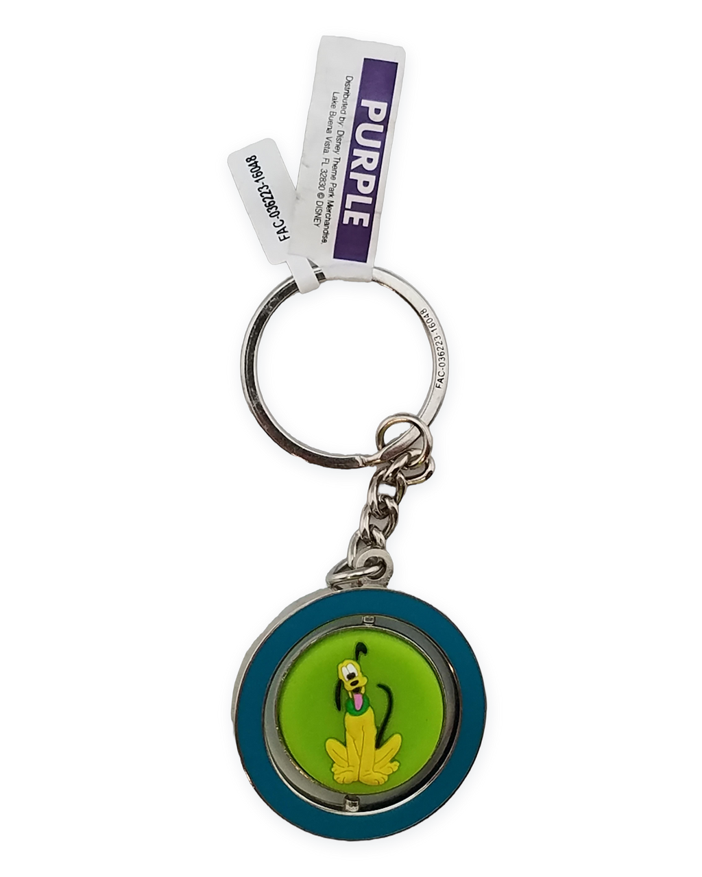 Disney Parks Keychain - Colorful Mickey Mouse & Pluto Spinner