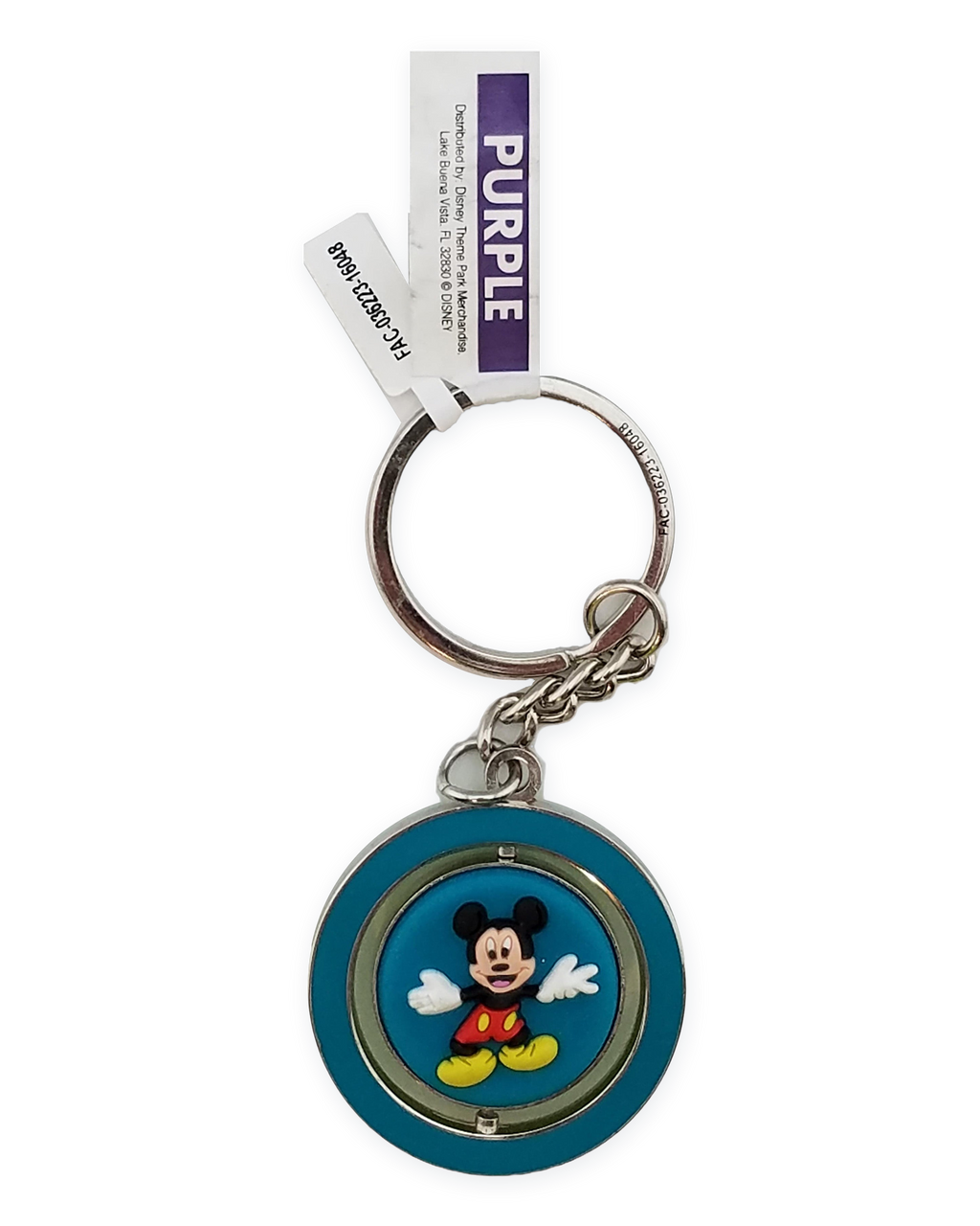 Disney Parks Keychain - Colorful Mickey Mouse & Pluto Spinner - alternate view 2