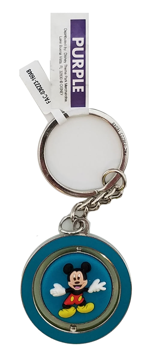 Disney Parks Keychain - Colorful Mickey Mouse & Pluto Spinner - alternate view 2