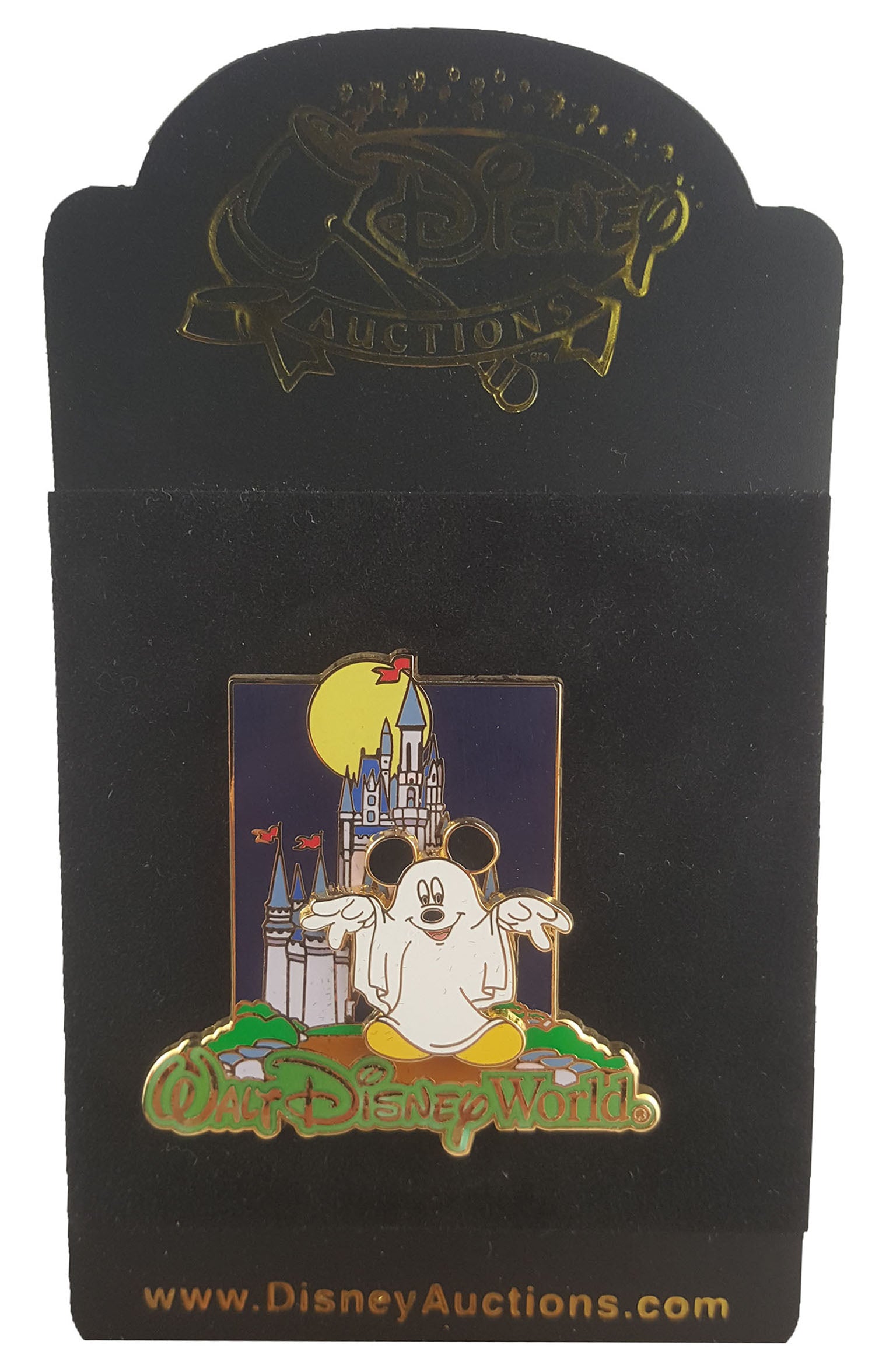 Disney Pin - Castle Halloween - Ghost Mickey Mouse