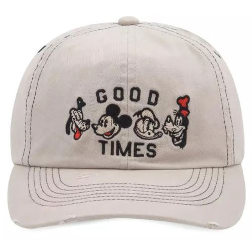 Disney Parks - Baseball Cap - Mickey, Pluto, Donald and Goofy - Good Times, image 1
