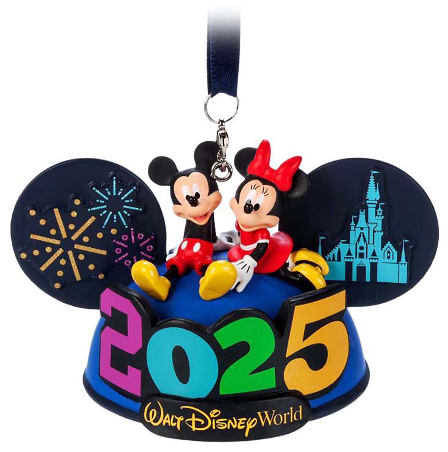 Disney Parks Ornament - 2025 Walt Disney World Mickey and Minnie Light-Up Ear Hat, image 1