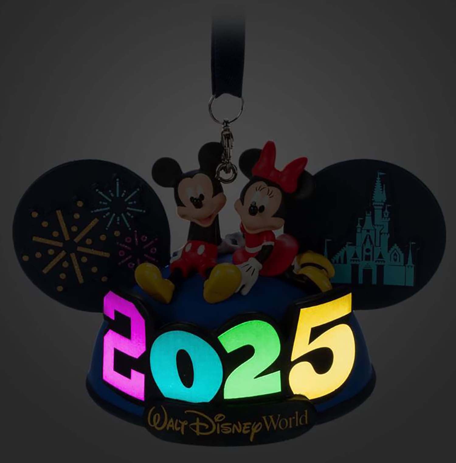 Disney Parks Ornament - 2025 Walt Disney World Mickey and Minnie Light-Up Ear Hat, image 2