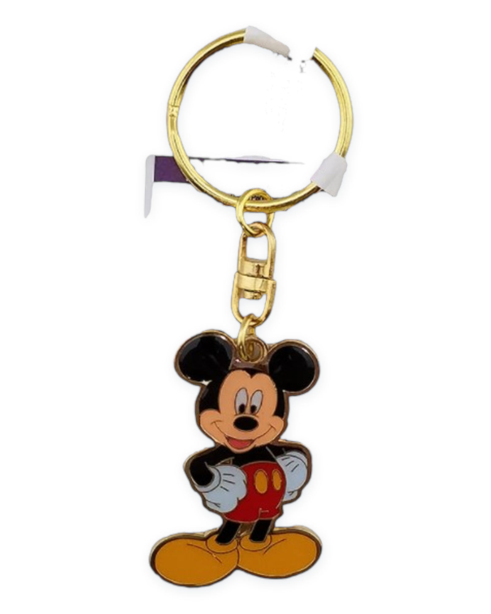 Disney Parks Keychain - Mickey Mouse Gold Tone Swivel