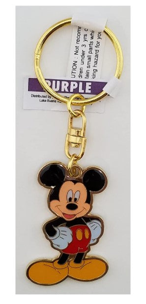 Disney Parks Keychain - Mickey Mouse Gold Tone Swivel