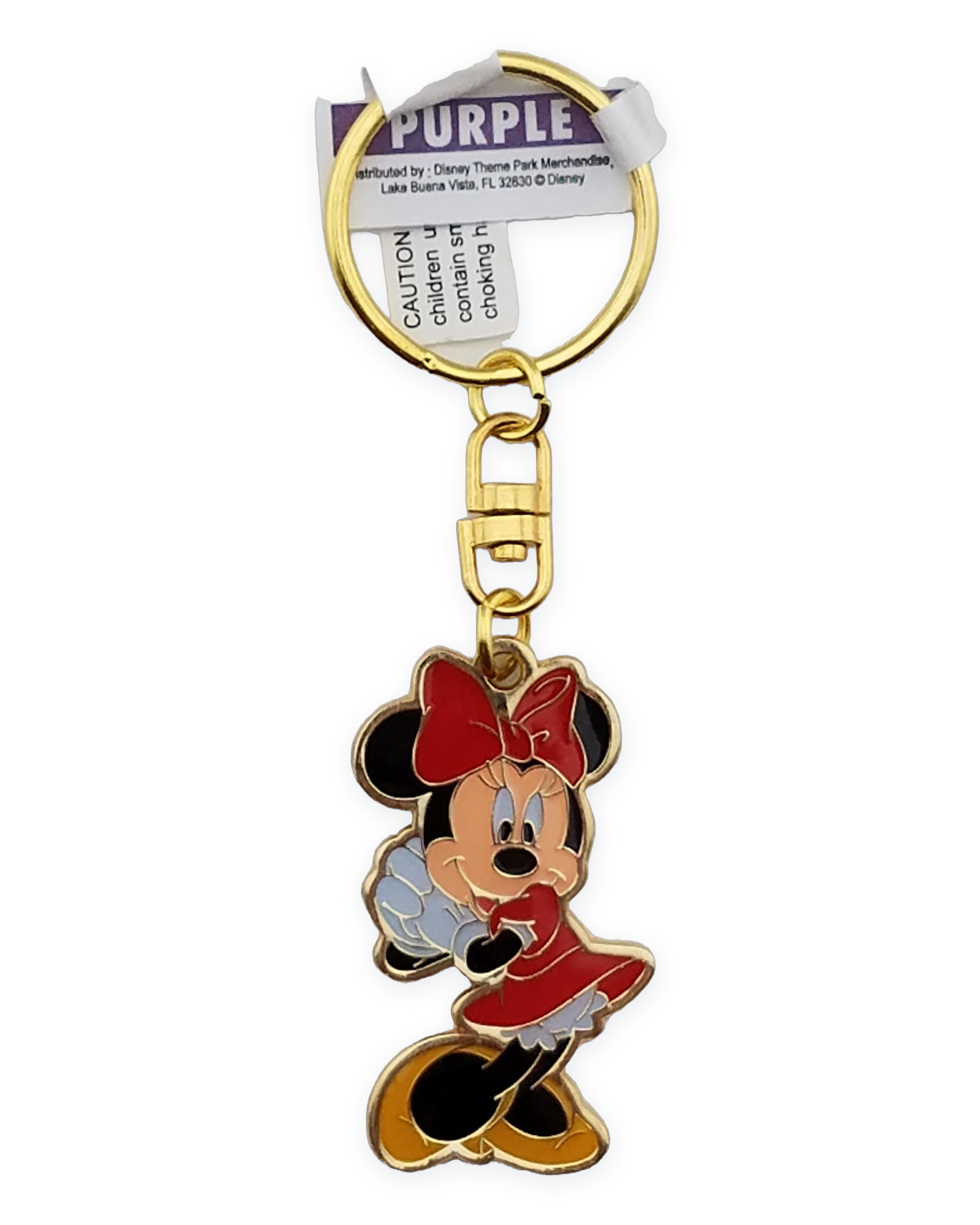 Disney Parks Keychain - Minnie Mouse - Hands By Her Cheek