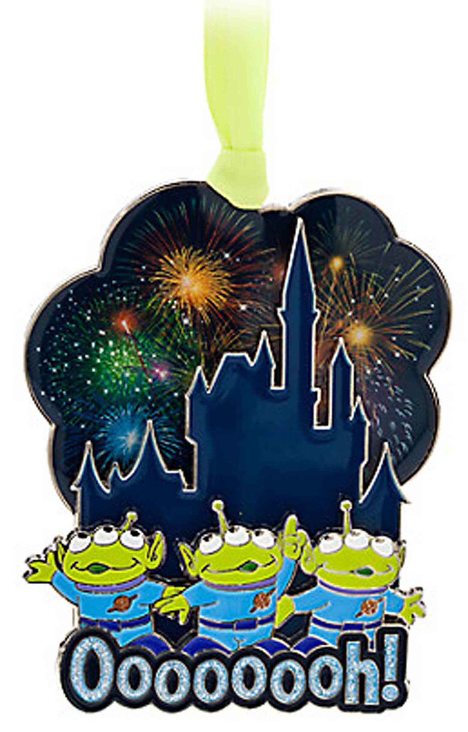Disney Parks Ornament - Toy Story Little Green Men - Castle Fireworks