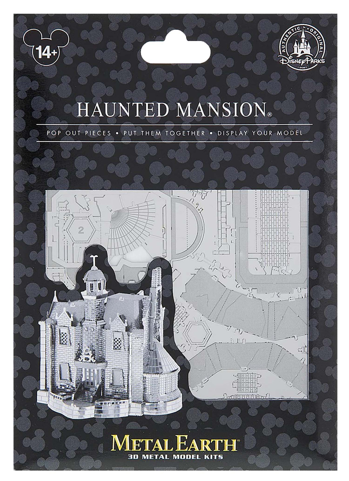 Disney Parks Metal Earth - Haunted Mansion Silver Model Kit