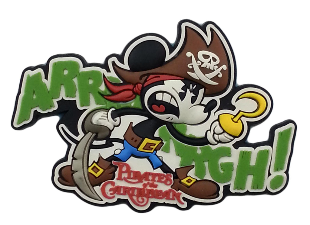 Disney Parks Magnet - Pirates Of The Caribbean Mickey - ARRRGH! - front view