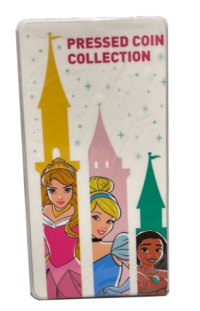 Disney Pressed Coin Book - Princesses with Castle, image 1