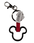 Disney Parks Keychain - Black Metal Mickey Icon Outline
