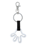 Disney Parks Keychain - Mickey Mouse - Metal White Glove Outline