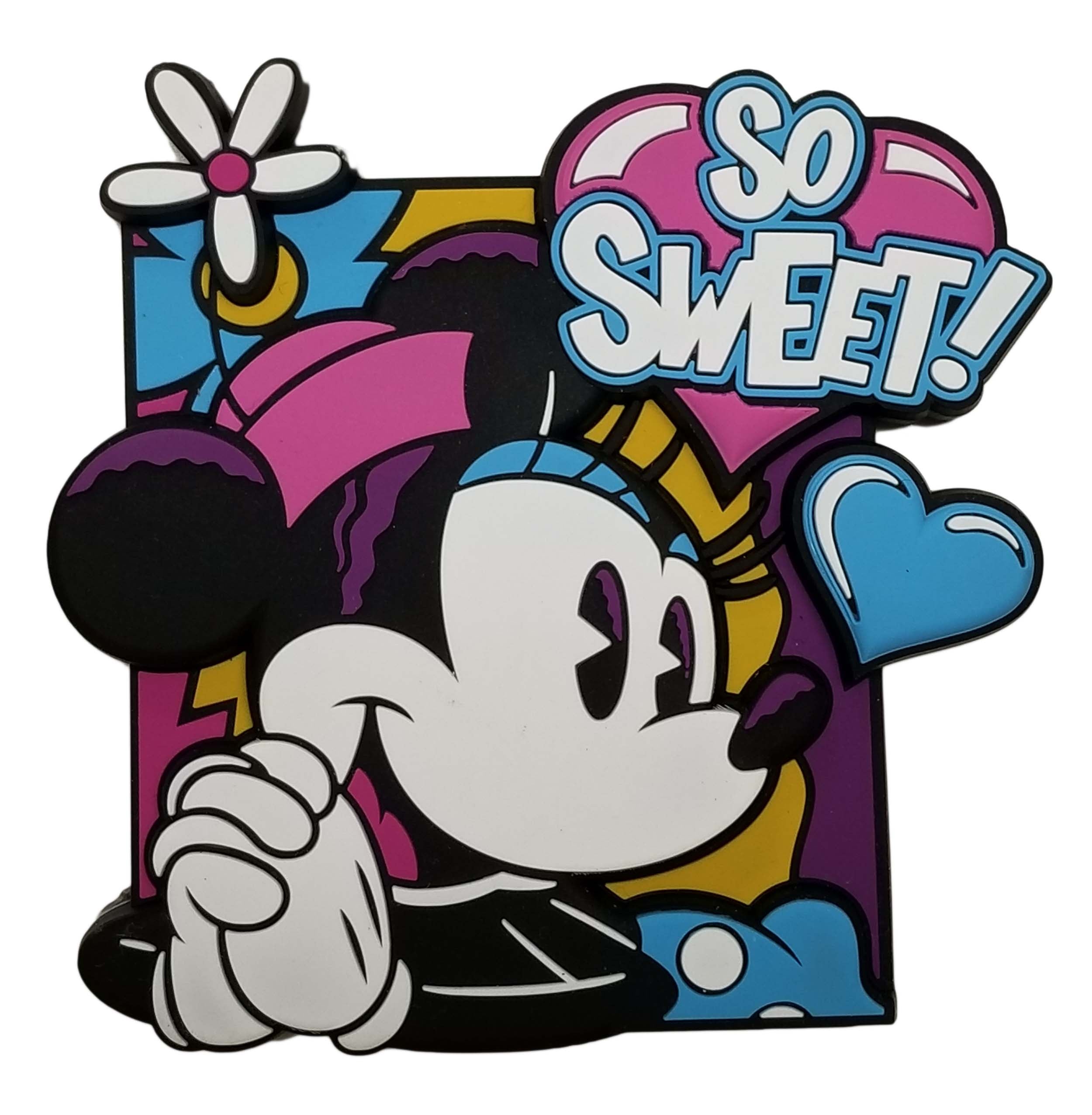 Disney Parks Magnet - Minnie Mouse Comic SO SWEET! - front view