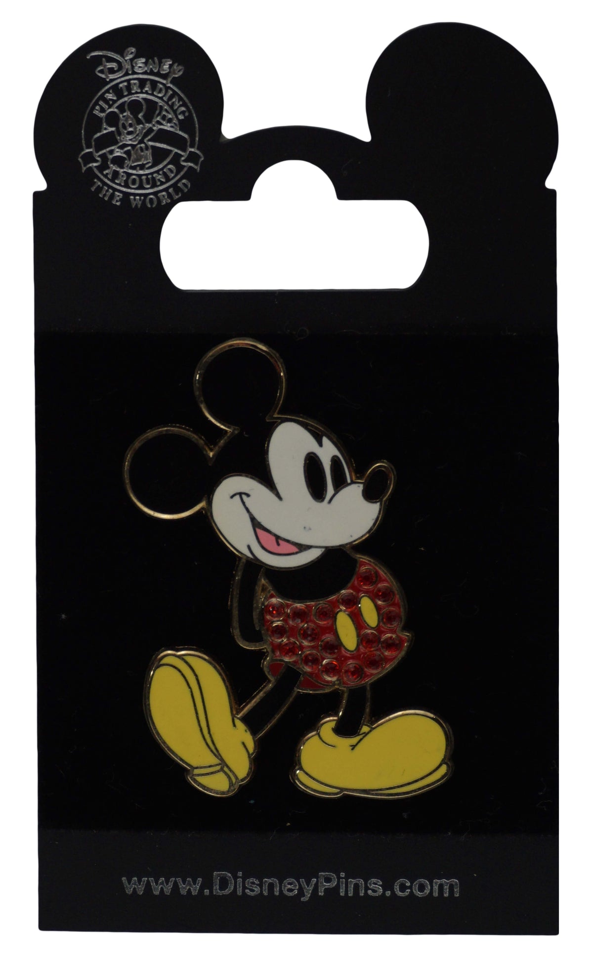 Disney Pin - Mickey Mouse - Standing with Jeweled Pants - front view