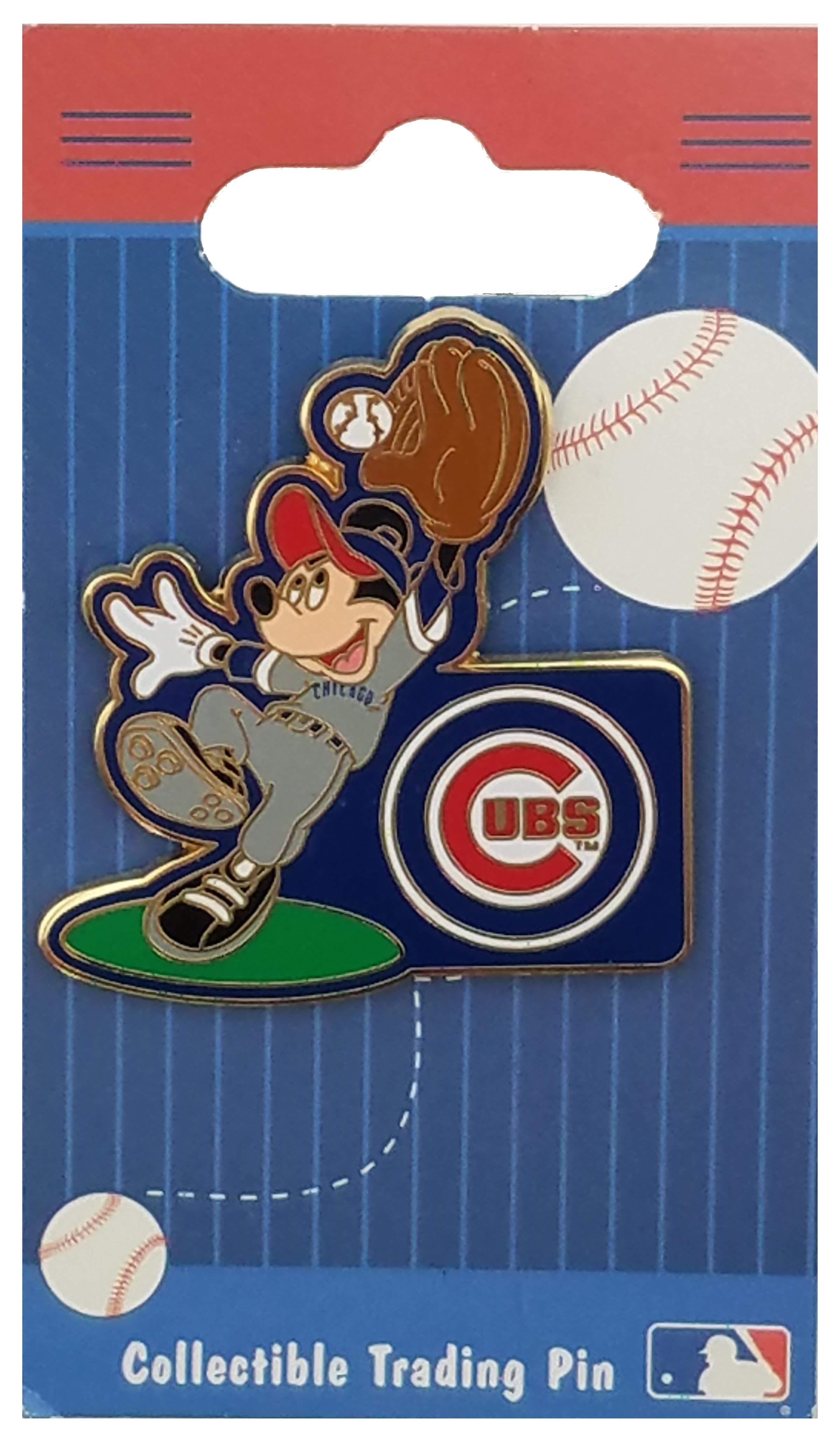 Disney Pin - MLB - Major League Baseball - Mickey Mouse - Chicago Cubs