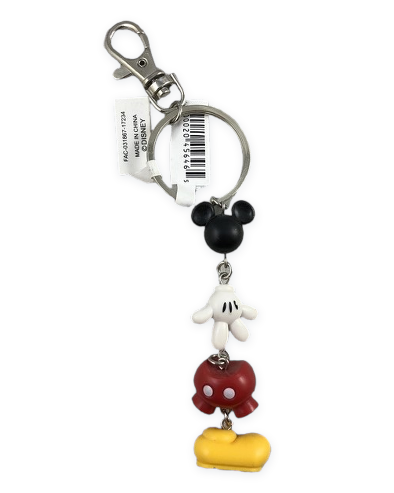 Disney Parks Keychain - Best of Mickey - Mickey Mouse - Body Parts - v2