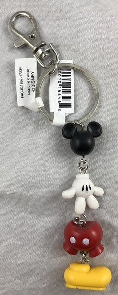 Disney Parks Keychain - Best of Mickey - Mickey Mouse - Body Parts - v2
