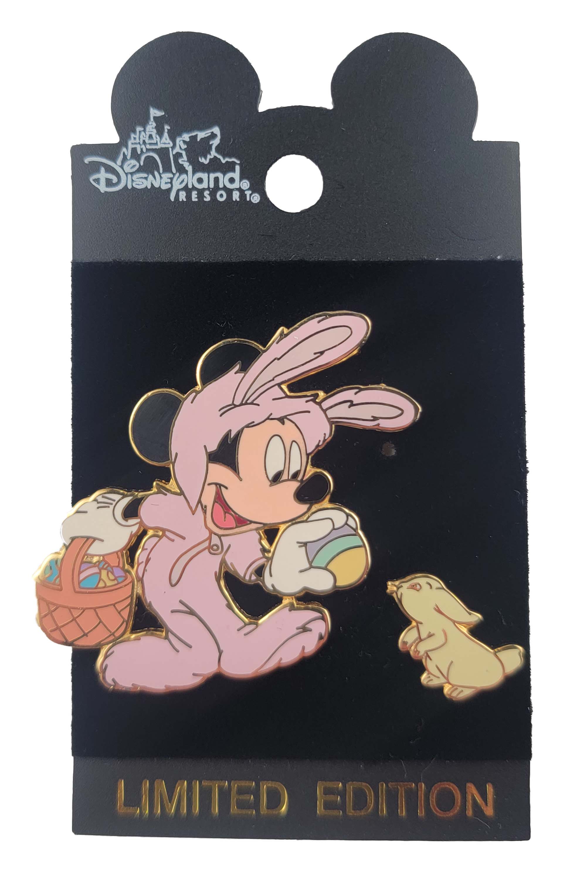 Disney Pin - 2001 Easter - Mickey in Bunny Suit (2 Pin Set)