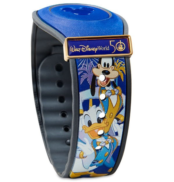Disney Parks - MagicBand 2.0 - Walt Disney World - 50th Anniversary - Mickey Mouse, Goofy, and Donald