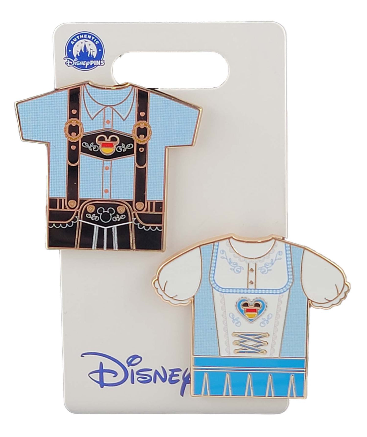 Disney Pin - EPCOT Germany - Lederhosen and Dirndl - 2-Pin Set - front view