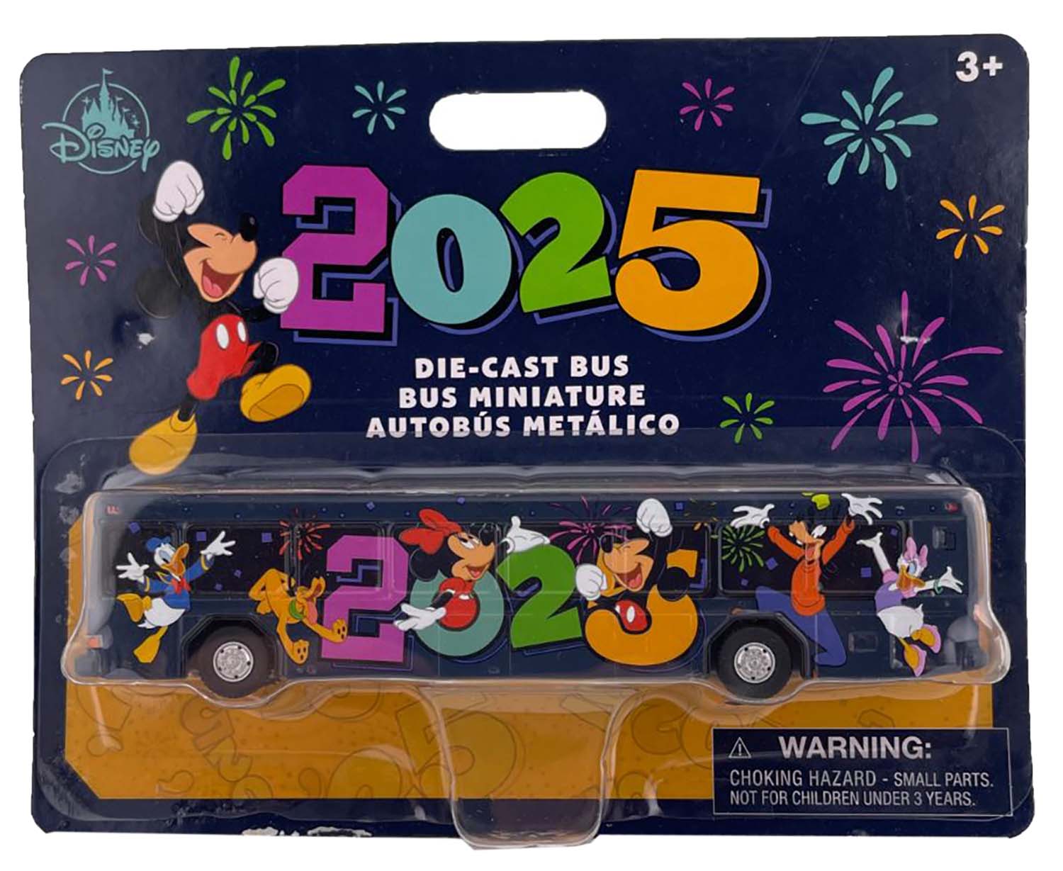 Disney Parks - Die Cast Bus - Dated 2025 Mickey Mouse and Friends