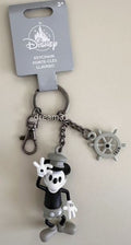 Disney Parks Keychain - Steamboat Willie with Helm