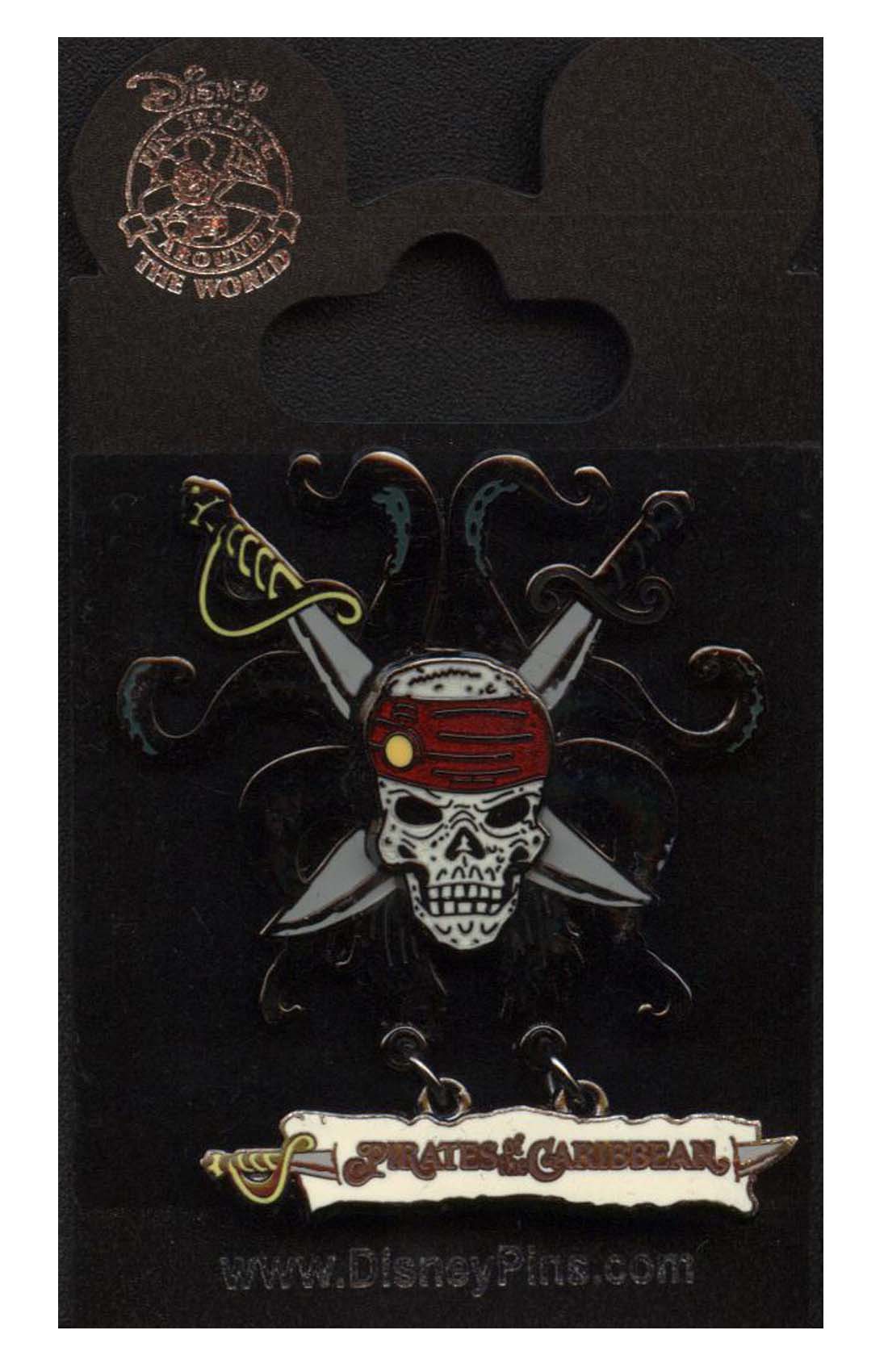 Disney Pin - Pirates of the Caribbean - Skull, Crossed Swords and Tentacles