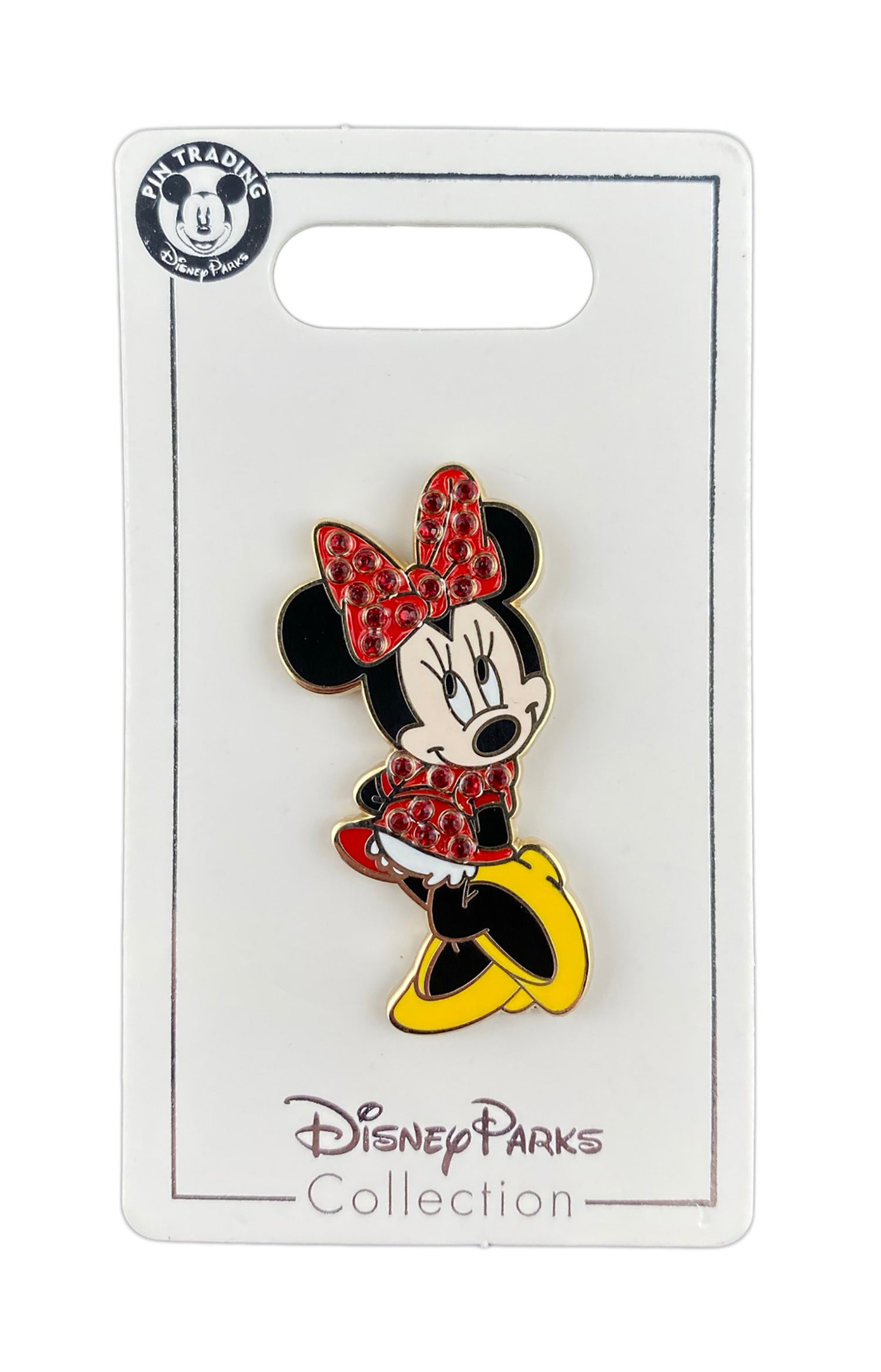 Disney Pin - Minnie - Jeweled Hair Bow and Dress