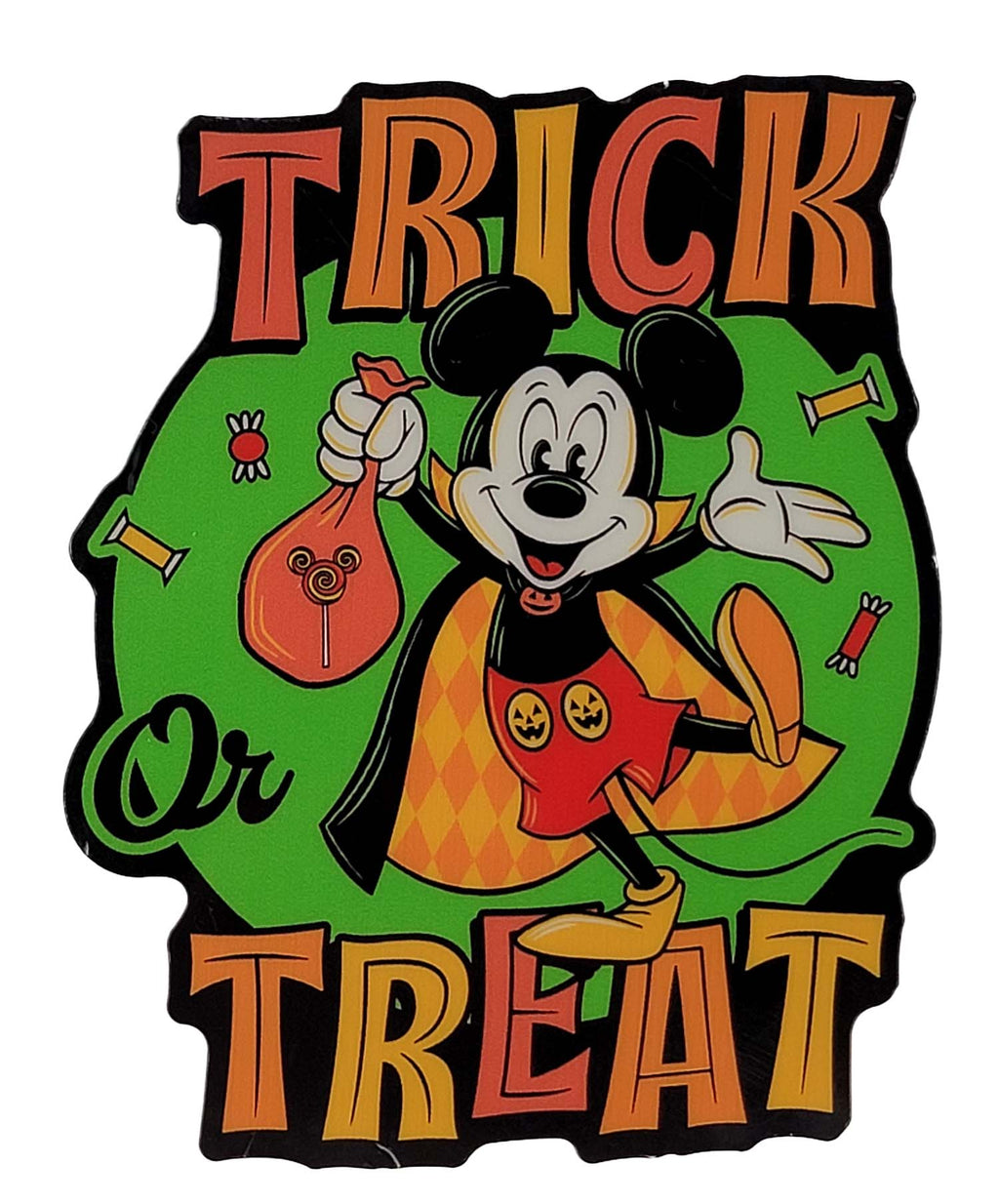 Disney Parks Magnet - Happy Halloween 2026 - Trick or Treat Mickey - front view
