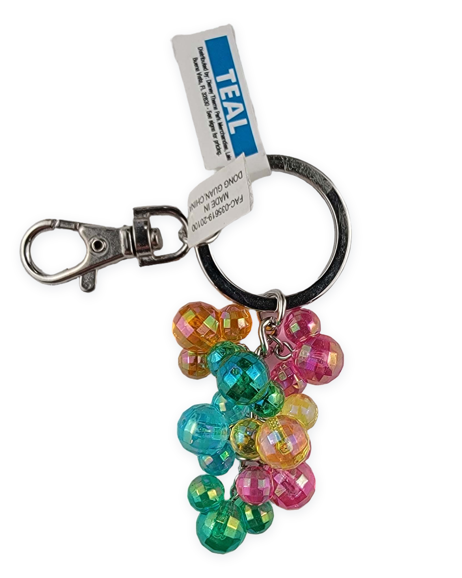 Disney Parks Keychain - Mickey Mouse Icon - Beaded