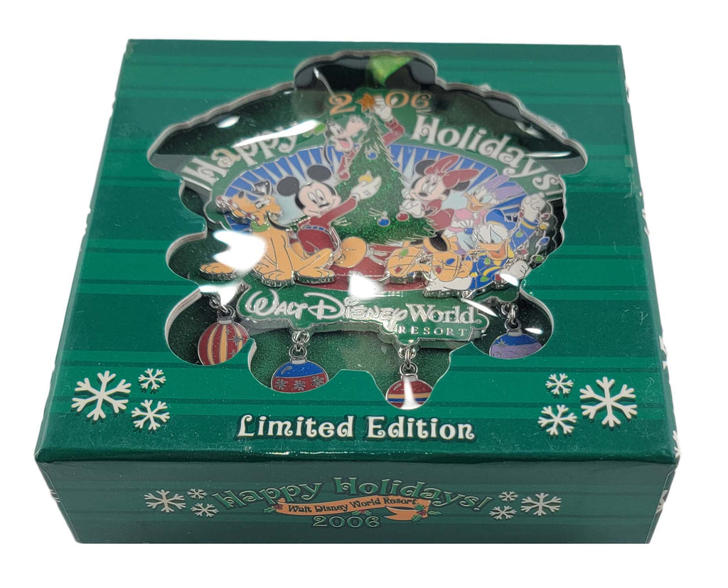 Disney Pin - Happy Holidays 2006 Mickey and Friends - LE 1000 Jumbo Boxed Pin - alternate view 3