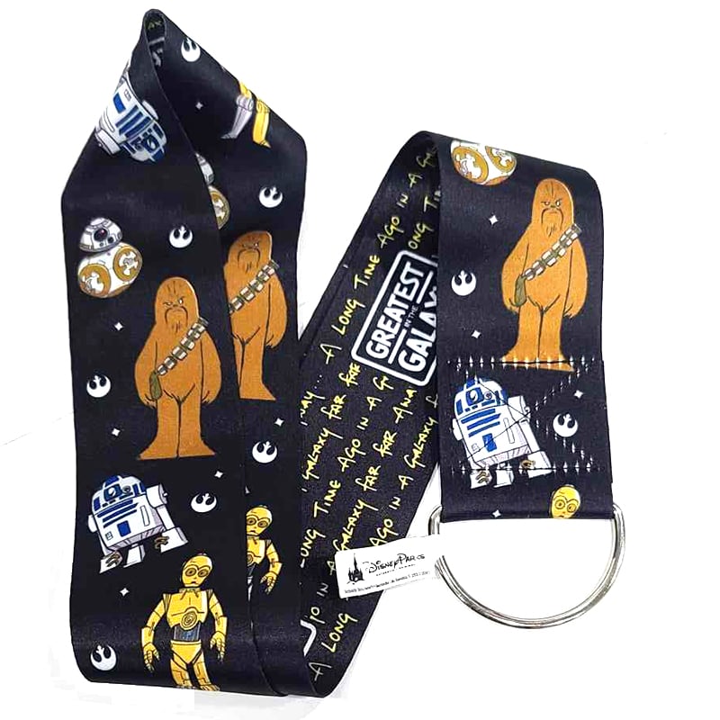 Disney Parks Pin Trading Lanyard - Star Wars - Greatest in the Galaxy - front view