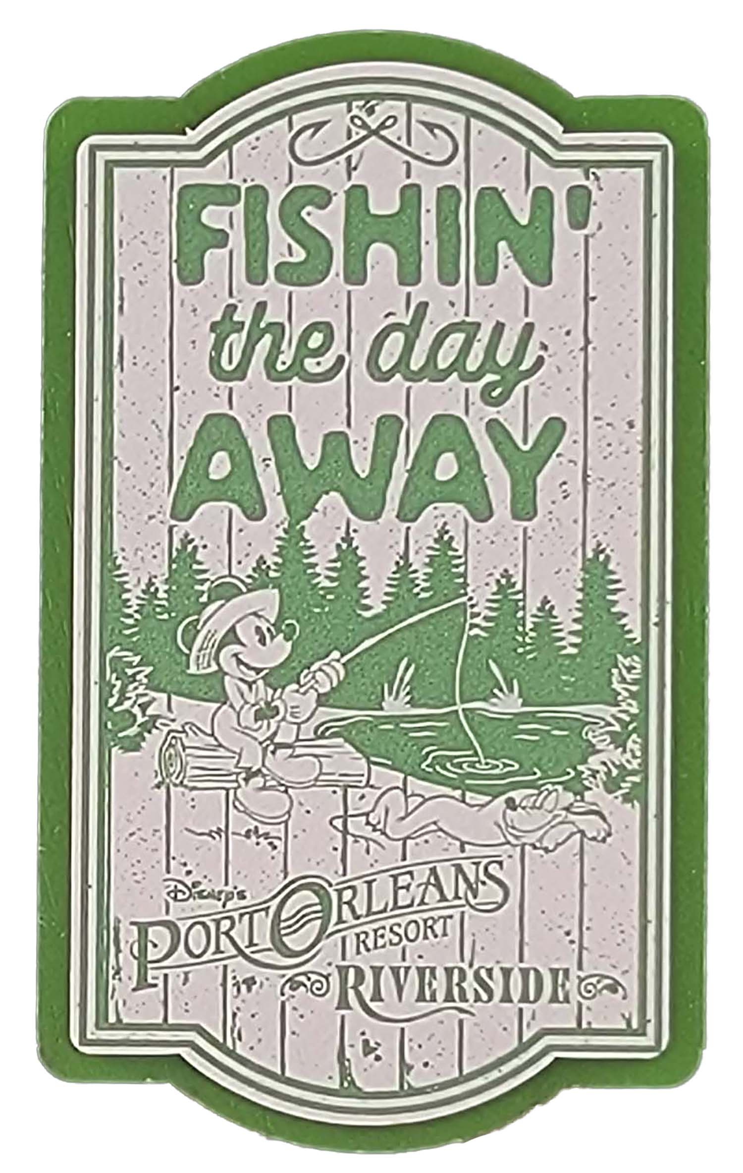 Disney Parks Magnet - Port Orleans Riverside - Fishin' the Day Away - front view