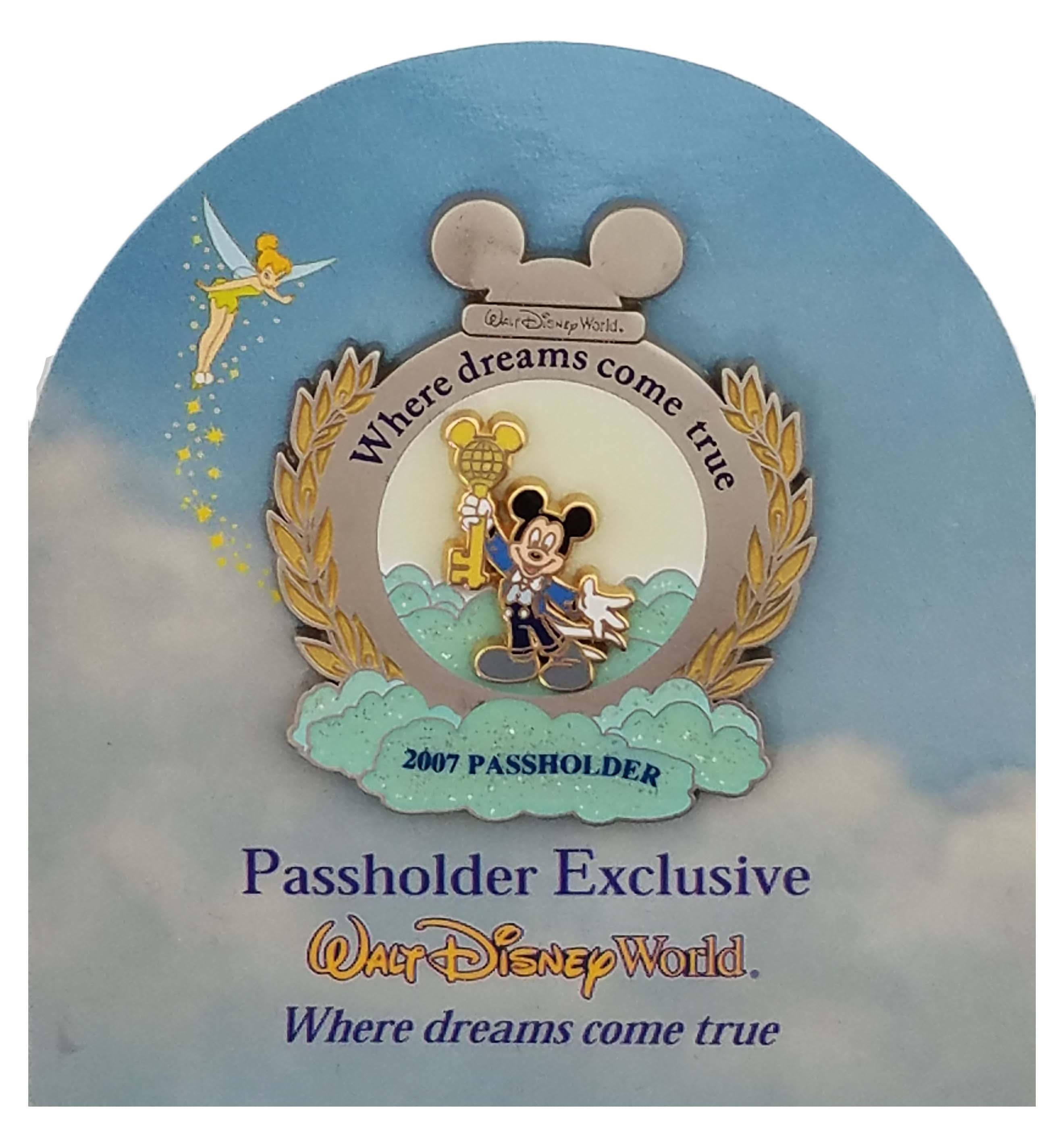 Disney Pin - Where Dreams Come True 2007 - Annual Passholder Exclusive - Mickey Mouse