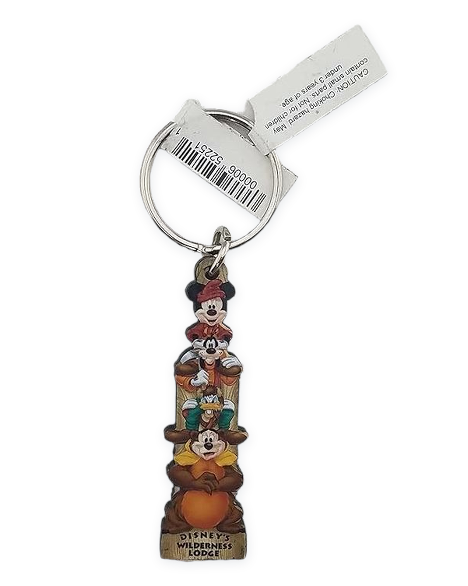 Disney Parks Keychain - Wilderness Lodge Mickey and Pals Totem