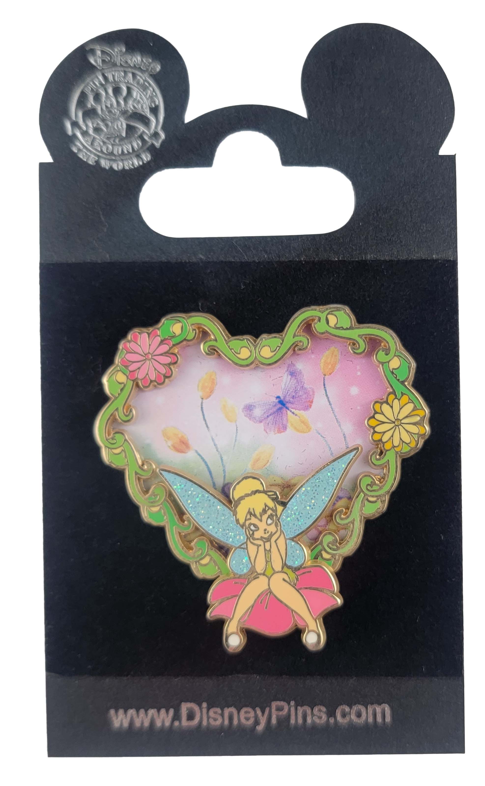 Disney Pin - Peter Pan - Tinker Bell - Watercolor Heart