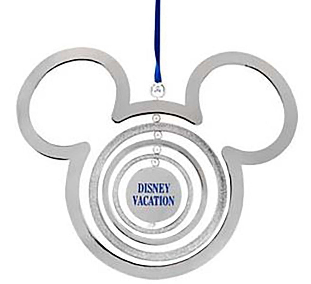 Disney Parks Ornament - Disney Vacation Club Spinner - Silver Icon, image 1