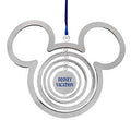 Disney Parks Ornament - Disney Vacation Club Spinner - Silver Icon, image 1