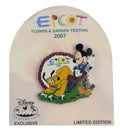 Disney Pin - DVC - EPCOT Flower and Garden 2007 - Mickey and Pluto