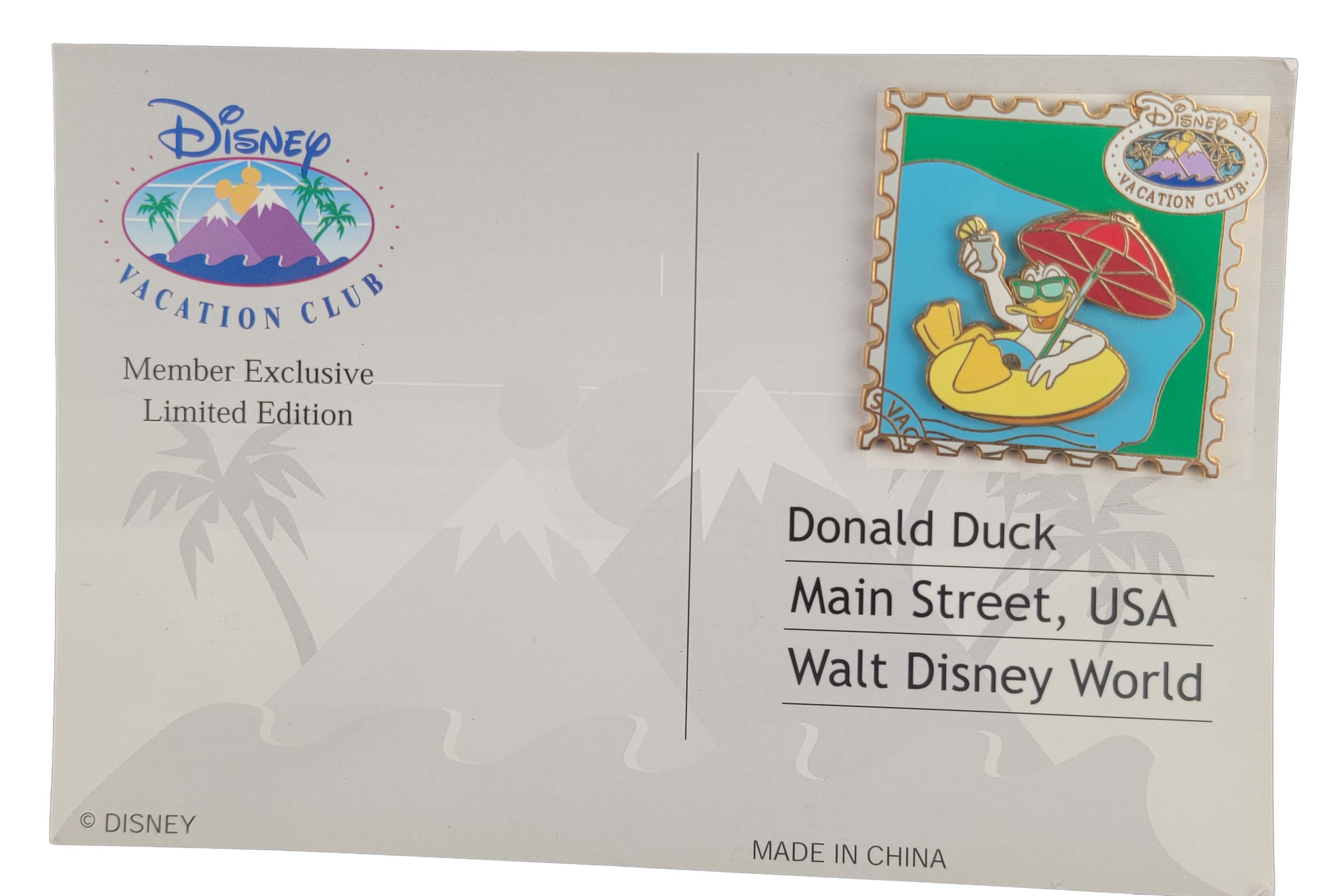 Disney Pin - Disney Vacation Club - 2007 Collection - Member Exclusive - Donald Duck
