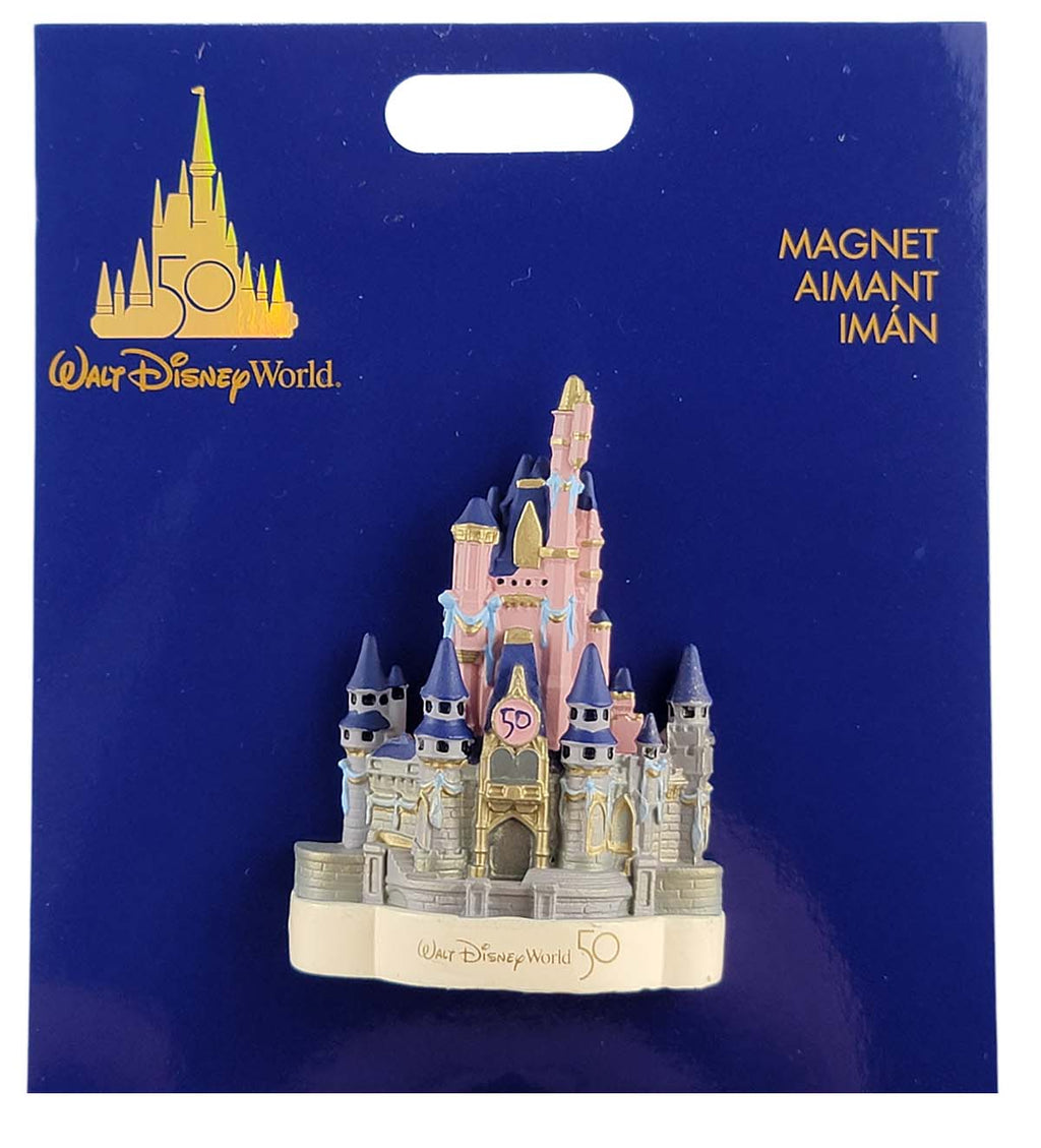 Disney Parks Magnet - Walt Disney World - 50th Anniversary - Cinderella Castle - front view