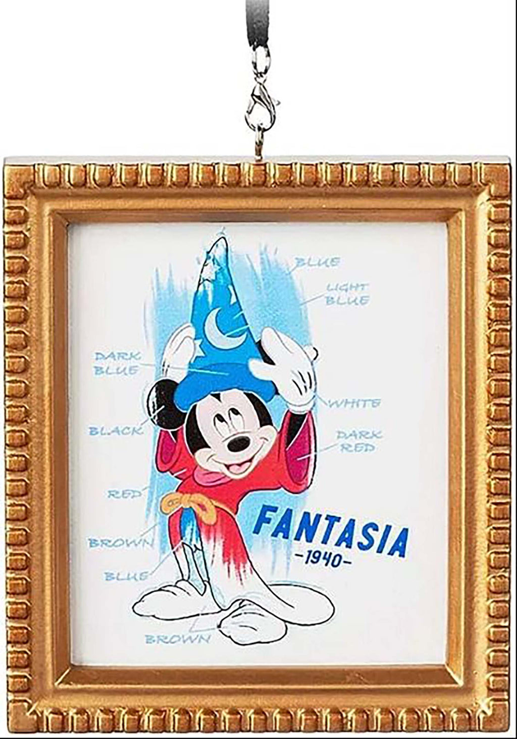 Disney Parks Ornament - Sorcerer Mickey - Ink and Paint, image 1