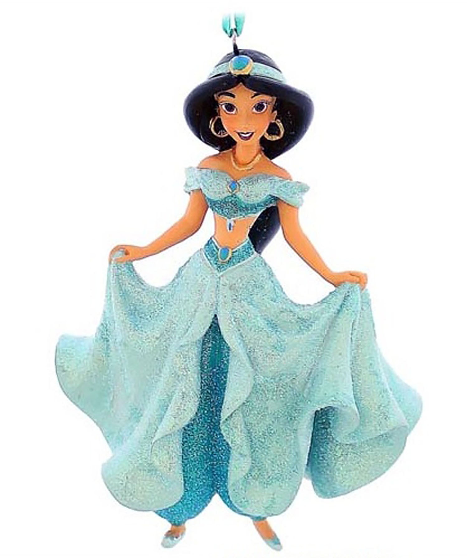 Disney Parks Ornament - Aladdin - Jasmine - Glitter Dress