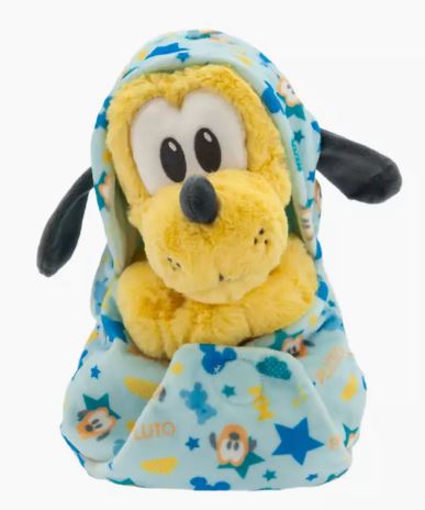 Disney Parks - Plush Babies in Swaddle - Hooded Pouch - Pluto