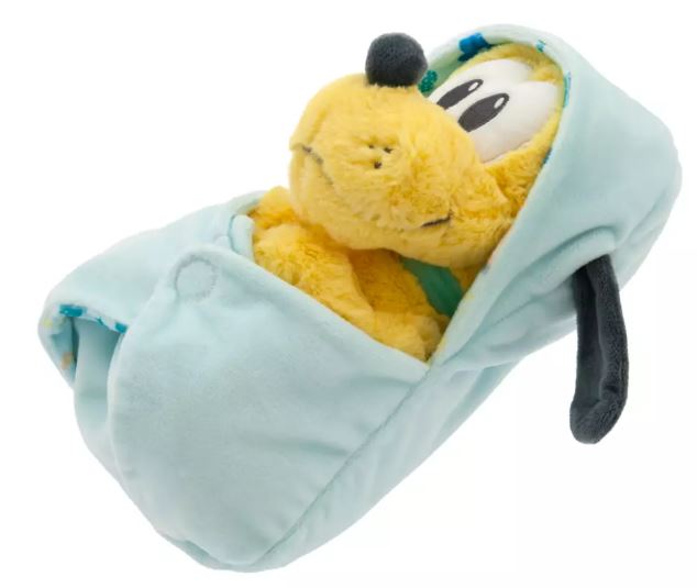 Disney Parks - Plush Babies in Swaddle - Hooded Pouch - Pluto