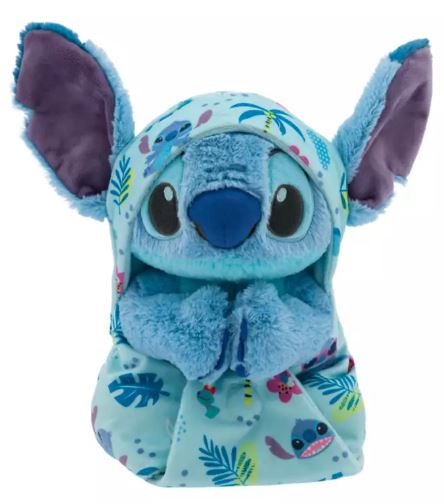 Disney Parks - Plush Babies in Swaddle - Hooded Pouch - Lilo and Stitch - Stitch